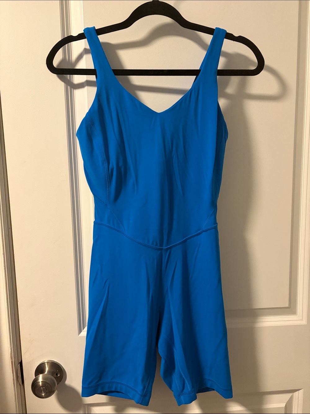 lululemon athletica Vibrant Blue Athletic Romper with V-Neck